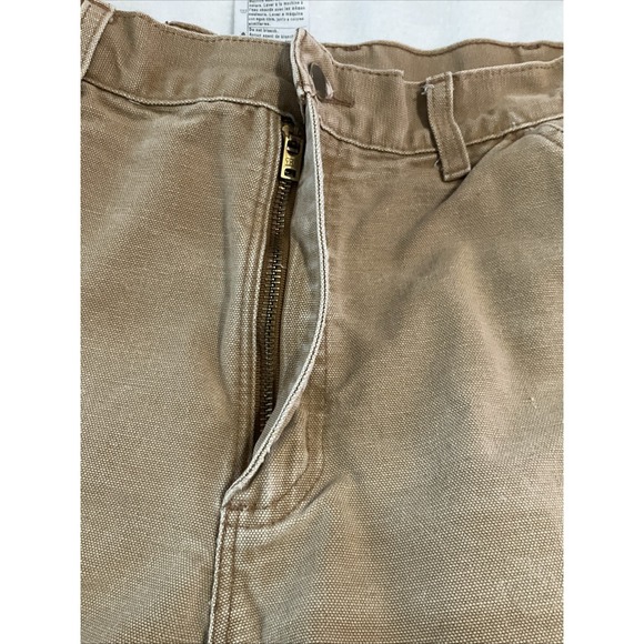 Carhartt B11 Loose Fit Brown Duck Work Pants Men's 32x34 USA Made Utility - Picture 9 of 13